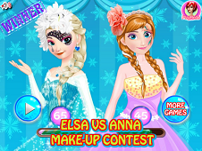 Elsa vs Anna Make Up Contest