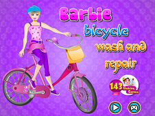 Barbie Bicycle Wash And Repair