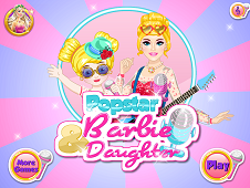 Popstar Barbie and Daughter
