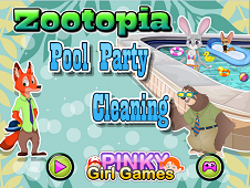 Zootopia Pool Party Cleaning 