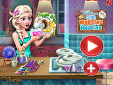 Elsa Dish Washing Realife Online