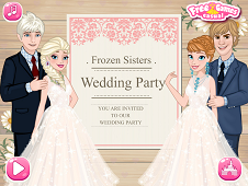 Frozen Sisters Wedding Party