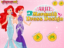 Ariel Mermaid Dress Design