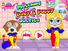 Matching Baby and Puppy Outfits
