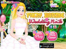 Fairy Barbie Wedding Nails