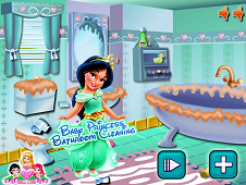 Baby Jasmine Bathroom Cleaning