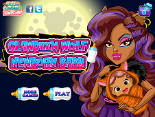 Clawdeen Wolf Newborn Baby