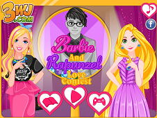 Barbie And Rapunzel Love Contest
