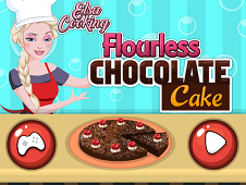 Elsa Cooking Flourless Chocolate Cake