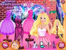 Princess Barbie Fashion Room
