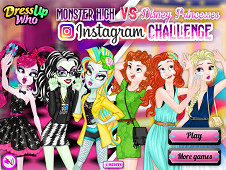 Monster High vs Princesses Instagram
