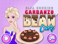 Elsa Cooking Garbanzo Bean Cake