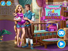 Rapunzel and Flynn Happy Family Online