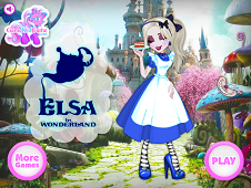 Elsa in Wonderland