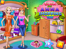 Elsa and Anna Shopping Time