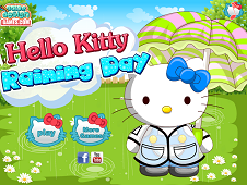 Hello Kitty Raining Day Online
