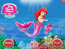 Baby Mermaid Princess Dress UP Online