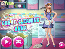 Anna Frozen Great Cleaning