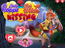 Judy Hopps and Nick Wilde Kissing Online