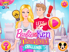 Barbie Vs Ken Disneyland Challenge