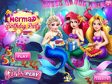 Ariel Birthday Party Online