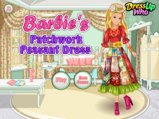 Barbie's Patchwork Peasant Dress