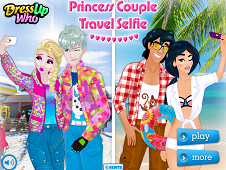 Princess Couple Travel Selfie