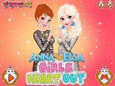 Anna And Elsa Girls Night Out