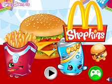 Shopkins Shoppies McDonalds Burger Cooking