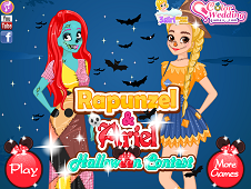 Rapunzel and Ariel Halloween Contest