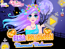 Elsa Halloween Mermaid Makeover