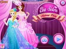 Elsa Sisters Makeup Party Online