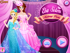 Elsa Sisters Makeup Party