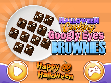 Halloween Cooking Googly Eyes Brownies