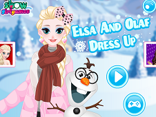 Elsa And Olaf Dress Up