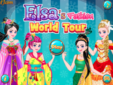 Elsa's Fashion World Tour  Online