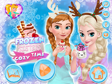Frozen Sisters Cozy Time