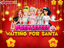Princesses Waiting For Santa