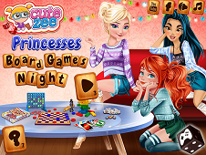 Princesses Board Games Night Online