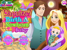 Rapunzel Birth a Newborn Baby