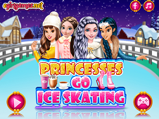 Princesses Go Ice Skating Online