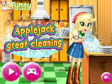 Applejack Great Cleaning Online
