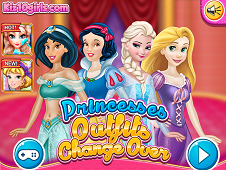 Princesses Outfits Change Over  Online