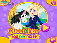 Queen Elsa and Her Horse