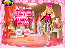 Barbie's Valentine's Patchwork Dress