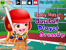 Baby Hazel Baseball Player Dress-Up Online