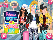 Princesses Sporty & Funky Day Online