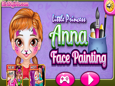 Little Princess Anna Face Painting Online
