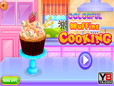 Colorful Muffins Cooking