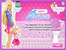 Barbie Potty Race 
